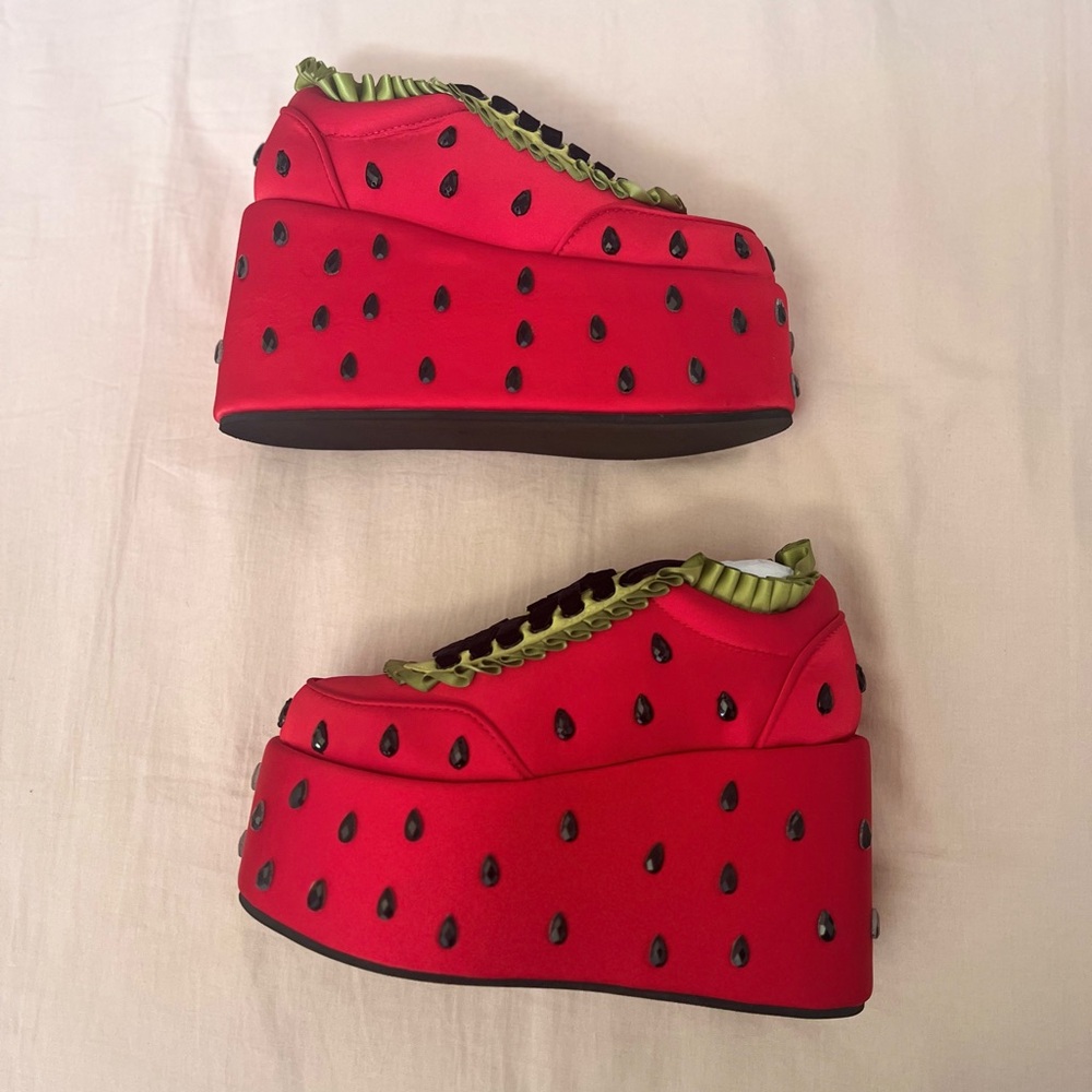 Dolls Kill x Strawberry Shortcake Platform Shoes